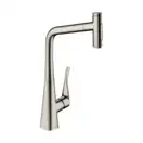 Змішувач для кухні Hansgrohe Metris Select 320 2jet sBox з витяжним душем, сталевий (73816800)