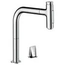 Смеситель для кухни Hansgrohe Metris Select 200 2jet, sBox (цвет - хром), с вытяжным душем (73818000) фото 1 Aquada.com.ua