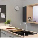 Змішувач для кухні Hansgrohe Metris Select 200 2jet sBox з витяжним душем, хром (73818000)