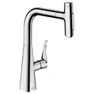 Смеситель для кухни Hansgrohe Metris Select 240 2jet (цвет - хром), с вытяжным душем (73822000) фото 1 Aquada.com.ua