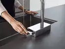 Смеситель для кухни Hansgrohe Aquno Select 170 3jet, sBox (цвет - хром), с вытяжным душем (73831000) фото 7 Aquada.com.ua