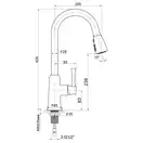 Смеситель для кухни Imprese Podzima (цвет - zrala) (ZMK02170815) фото 2 Aquada.com.ua