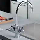 Кухонный смеситель Paffoni Quattro (QTV180CR) фото 2 Aquada.com.ua