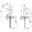 Змішувач для кухни Qtap Ustek 9016107FCW (QTUS9016107FCW) фото 2 Aquada.com.ua