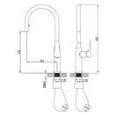 Смеситель кухонный Ravak Classic с выдвижным носиком (X070078) фото 3 Aquada.com.ua