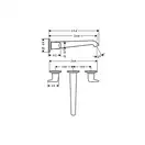 Смеситель для раковины Axor Bouroullec (цвет - хром) (19158000) фото 2 Aquada.com.ua