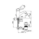 Смеситель для раковины Devit Charlestone (цвет - бронза), с доннным клапаном (CN60051037B) фото 2 Aquada.com.ua