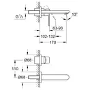 GROHE Смеситель для раковины Eurosmart Cosmopolitan S-Size (цвет - хром) (19381000) фото 2 Aquada.com.ua