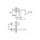 Змішувач для раковини прихованого монтажу Grohe Essence New (19408001)