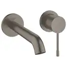 Смеситель для раковины настенный Grohe Essence L-Size (цвет - тёмный графит, матовый), вынос 183 мм (19408AL1) фото 1 Aquada.com.ua