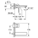 GROHE Змішувач для раковини на 2 отвори M-розміру Lineare  (19409001) фото 5 Aquada.com.ua