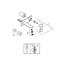 Змішувач для умивальника Grohe Lineare New, на 2 отвори, зовнішня частина, M-Size, хром (19409001)