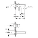 Змішувач для умивальника Grohe Concetto S-Size, хром (19575001)