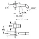 Змішувач для раковини прихованого монтажу Grohe Grandera (19929000)