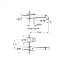 Grohe Grandera Смеситель для раковины на два отверстия M-Size (19930000) фото 2 Aquada.com.ua