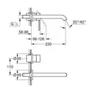 Змішувач для раковини прихованого монтажу Grohe Essence New (19967001)