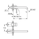 Grohe Essence Смеситель для раковины на два отверстия L-Size (19967DL1 ) (19967DL1) фото 2 Aquada.com.ua