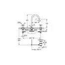 GROHE Смеситель двухвентильный Atrio New для раковины на 3 отверстия, монтаж на бортик, хром (20008003) фото 2 Aquada.com.ua