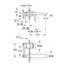 Grohe BauLoop Смеситель для раковины, хром (20289000)