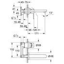 Grohe BauLoop Смеситель для раковины, хром (20289000)