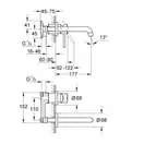 Змішувач для раковини прихованого монтажу Grohe BauClassic (20292000)