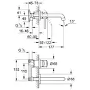 Змішувач для раковини прихованого монтажу Grohe BauClassic (20292000)