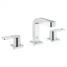 Смеситель для раковины на три отверстия Grohe Quadra DN 15 S-Size (цвет - хром) с донным клапаном (20306000) фото 1 Aquada.com.ua