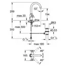 Grohe Atrio Смеситель для раковины на одно отверстие, L-Size (21019000) фото 2 Aquada.com.ua