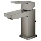Смеситель для раковины Grohe Eurocube S-Size (цвет - тёмный графит, матовый), с донным клапаном (23127AL0) фото 4 Aquada.com.ua