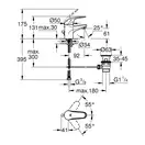 Змішувач для раковини S-розміру Grohe Euroeco New (23262000)