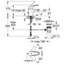 Змішувач для раковини S-розміру Grohe Euroeco New (23262000)