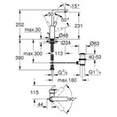 GROHE  Одноважільний змішувач для раковини Lineare  L-Size (23296001) фото 3 Aquada.com.ua