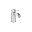 Смеситель для раковины Grohe Grandera (цвет - хром/золото) (23303IG0) фото 1 Aquada.com.ua