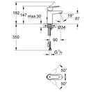 Grohe BauEdge Смеситель однорычажный для раковины S-Size (23329000) фото 2 Aquada.com.ua