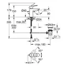 Grohe BauLoop Смеситель для раковины, хром (23335000)