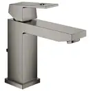Смеситель для раковины Grohe Eurocube M-Size (цвет - тёмный графит, матовый), с донным клапаном (23445AL0) фото 1 Aquada.com.ua