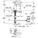 Змішувач для раковини M-розміру Grohe Essence New (23462001)