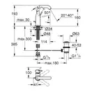 Змішувач для раковини M-розміру Grohe Essence New (23462001)