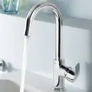 Смеситель для раковины Grohe Eurosmart (цвет - хром), с донным клапаном (23537002) фото 7 Aquada.com.ua