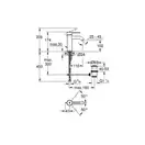 Смеситель для раковины Grohe Essence DN 15 (цвет - золото), с донным клапаном (23589GL1) фото 2 Aquada.com.ua