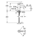 Смеситель для раковины Grohe Essence DN 15 (цвет - никель глянец), без донного клапана (23590BE1) фото 2 Aquada.com.ua