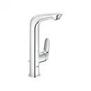 Смеситель однорычажный для раковины Grohe Eurostyle Solid 1/2" L-Size (цвет - хром) с донным клапаном (23718003) фото 1 Aquada.com.ua