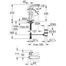 Смеситель однорычажный для раковины Grohe Eurostyle Solid 1/2" L-Size (цвет - белый) с донным клапаном (23718LS3) фото 2 Aquada.com.ua