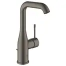 Смеситель для раковины высокий Grohe Essence M-Size (цвет - тёмный графит, матовый), с донным клапаном (32628AL1) фото 1 Aquada.com.ua