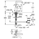 Змішувач для раковини L-розміру Grohe Essence New (32628AL1)