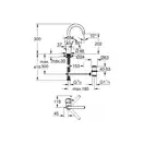 Змішувач для умивальника Grohe Concetto L-Size, хром (32629002)