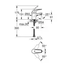Змішувач для раковини S-розміру Grohe Euroeco New (32734000)