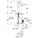 Grohe BauLoop Смеситель для раковины XL, хром (32856000)