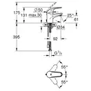 Змішувач для раковини S-розміру Grohe Euroeco New (32881000)