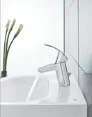 Смеситель однорычажный для раковины Grohe Eurosmart DN 15 S-Size (цвет - хром) с донным клапаном (33265002) фото 5 Aquada.com.ua